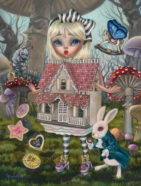 Deals Alice In The White Rabbit House diamond painting