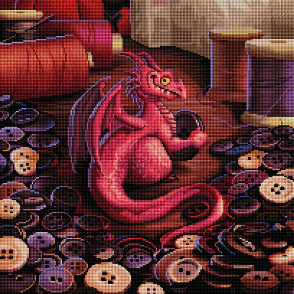 Button Dragon – Diamond Art Club