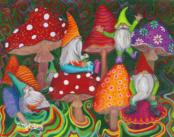 Mushroom Diamond Art Painting Kits for Adults - Trippy Full Drill Diamond  Dots P