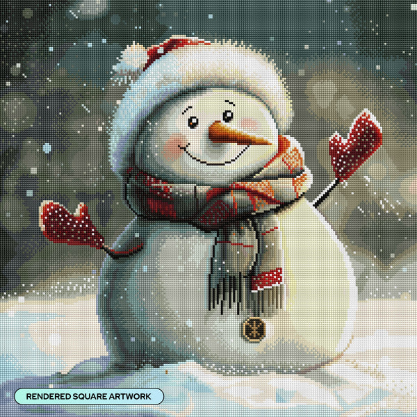 Snowman Believe – Diamond Art Club, Diamond Art Kit 