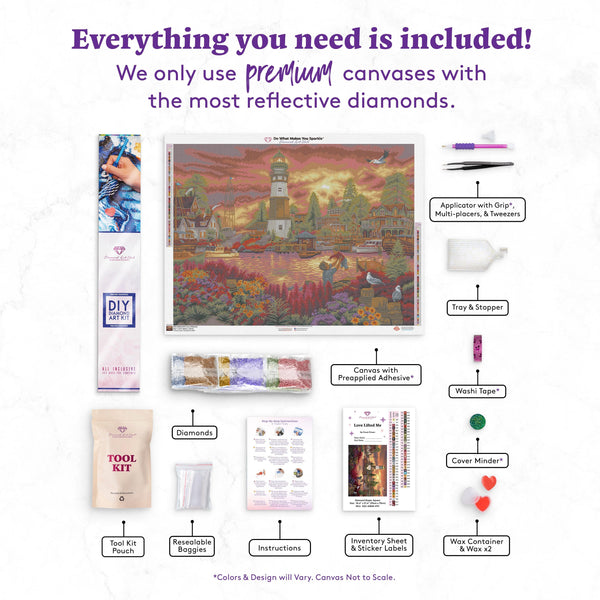 Love Bayou DIY Diamond Art Kit From the Diamond Art Club 