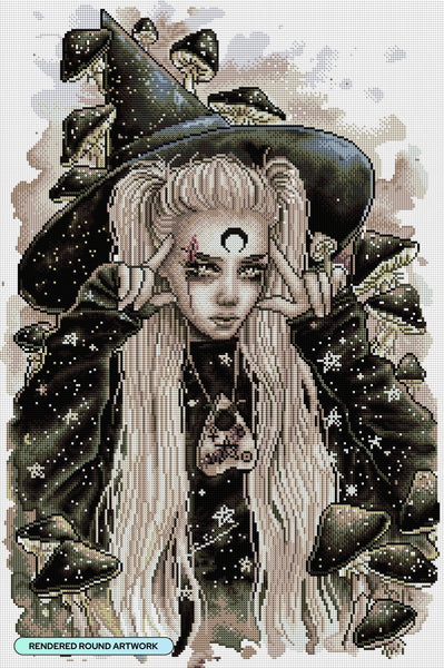 Witchy Woman Art - 5D Diamond Painting 