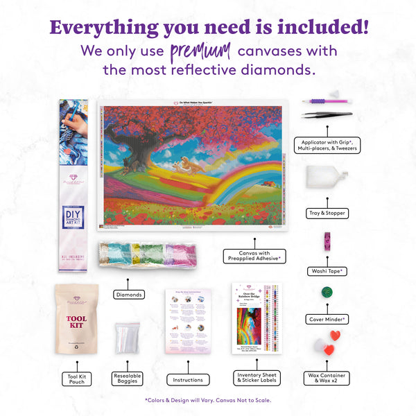 Beautiful Pink Fairy Premium DIY Diamond Painting Kit Full