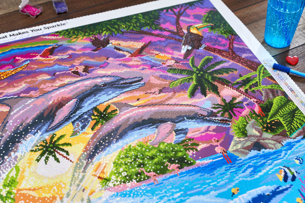 Tropical Dolphins – Diamond Art Club