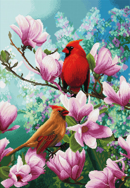 Cardinal Family – Diamond Art Club