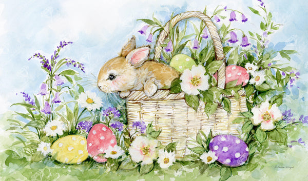 Rabbit with Easter Eggs in the Yard - DIY Diamond Painting – Colorelaxation