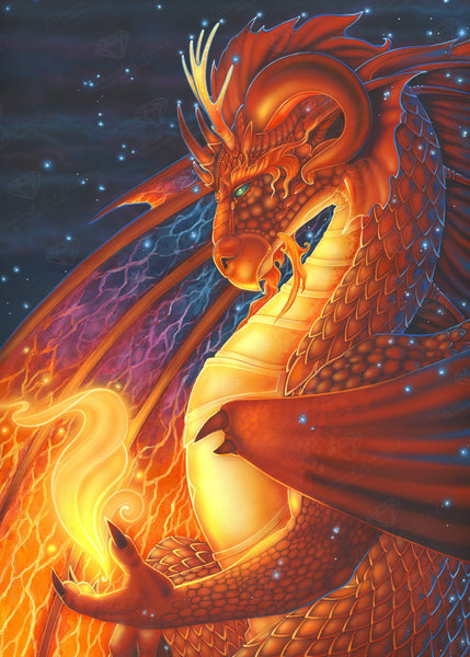 Diamond Dotz Mythical Dragon Diamond Painting Artwork Kit