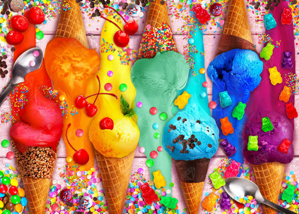 Ice Scream Poster Diamond Painting 