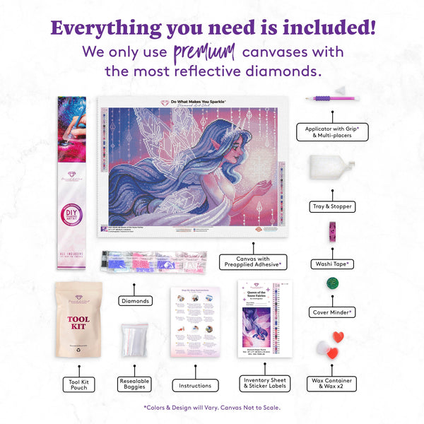 Snow Cute in Pink Diamond Painting Kit