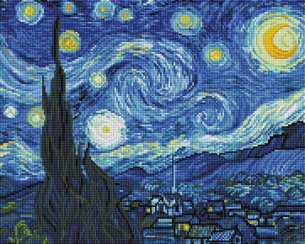 diamond dotz kit starry night van gogh