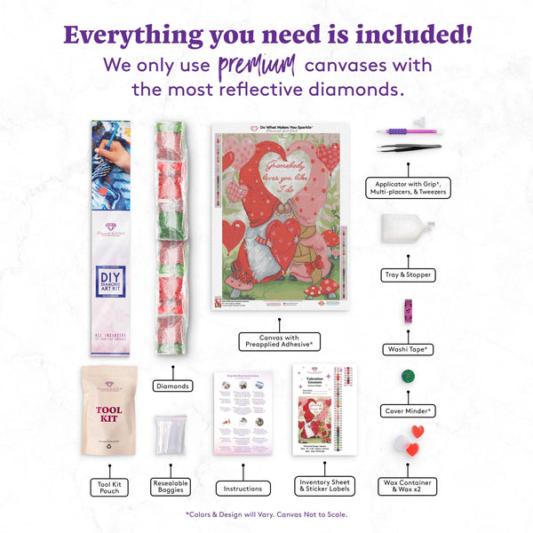  CEOVR Valentine's Day Diamond Art Painting Kits for