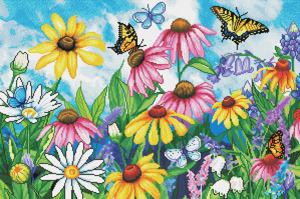 8 Piece DIY Diamond Painting Kit For Garden Yard Decor Butterfly