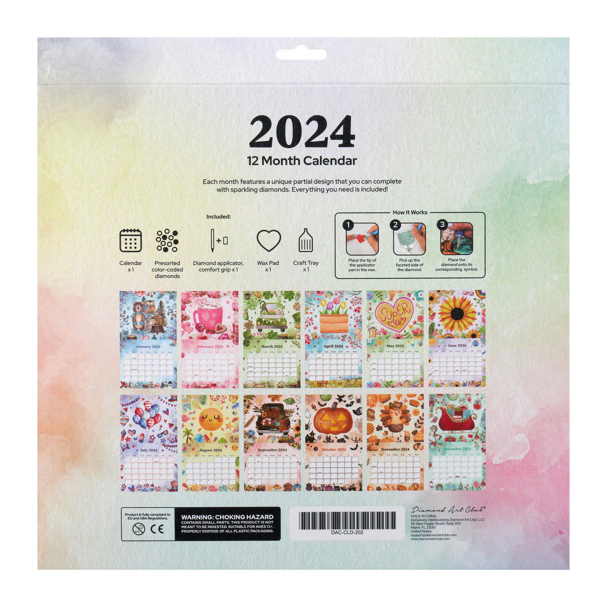 Diamond Painting 2024 Calendar