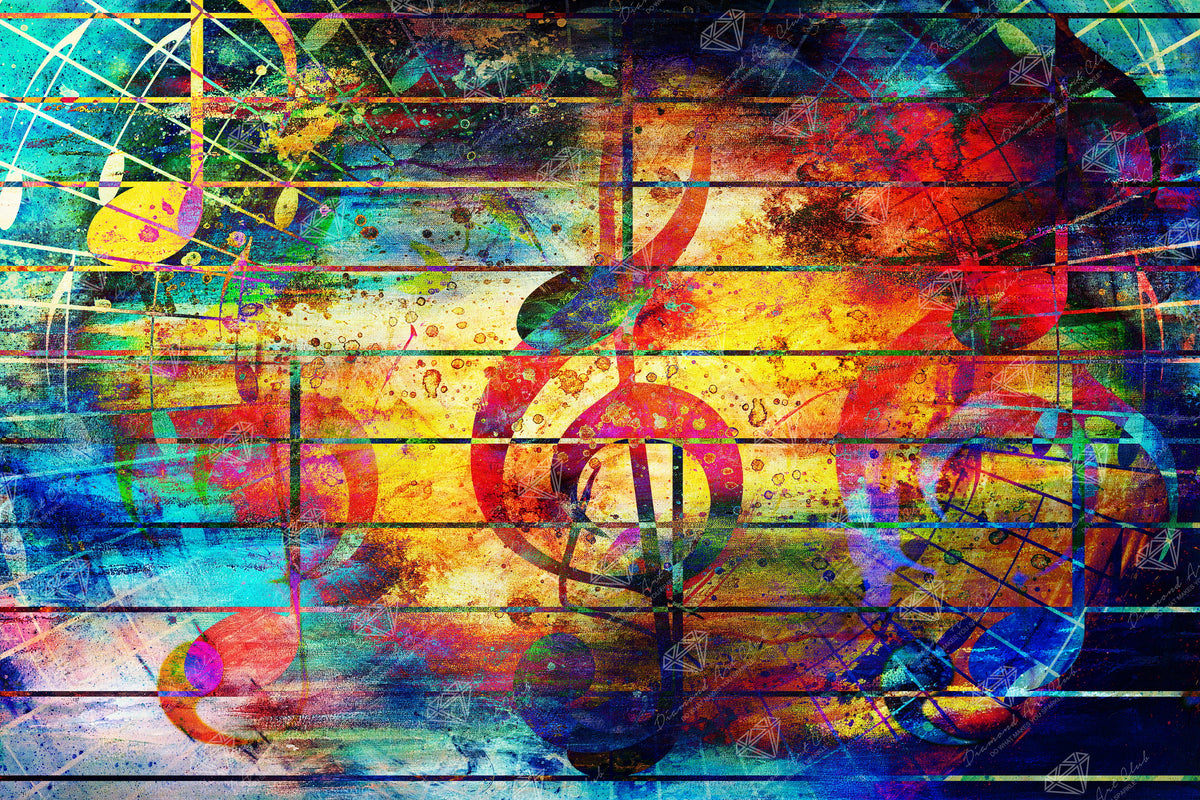 Abstract Music Notes