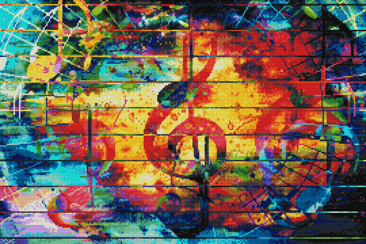 Abstract Music Notes