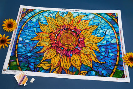 Stained Glass Sunflower