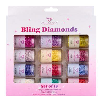 Fairy Dust® - Muted Rainbow Square (Set of 15)