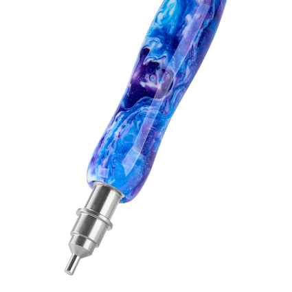 Cyan Calypso Swirl Twist And Pick Premium Pen