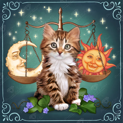 Libra Zodiac Kitten