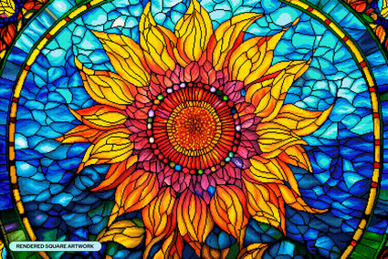 Stained Glass Sunflower