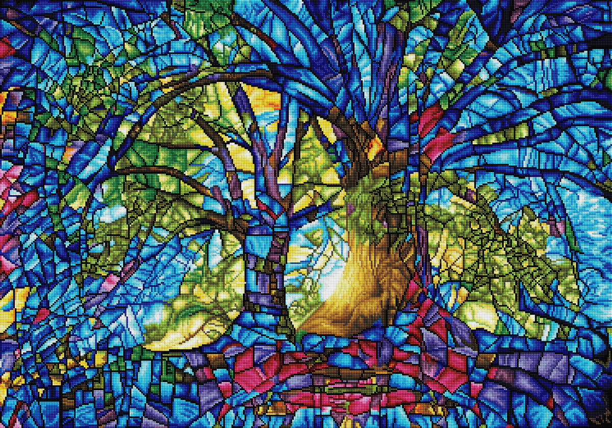 Stained Glass Trees