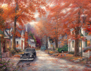 Diamond Painting A Moment on Memory Lane 28" x 22″ (71cm x 56cm) / Round With 42 Colors Including 1 AB / 49,899