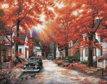 Diamond Painting A Moment on Memory Lane 28" x 22″ (71cm x 56cm) / Round With 42 Colors Including 1 AB / 49,899