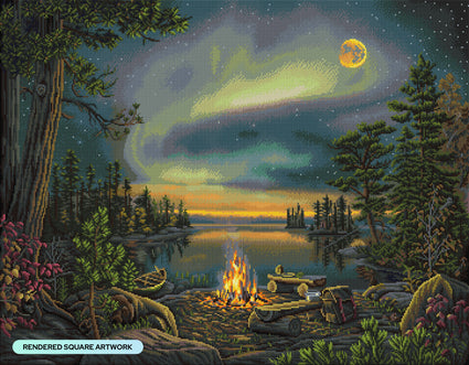 Diamond Painting A Night to Remember 35.4" x 27.6" (89.9cm x 69.9cm) / Square With 53 Colors Including 2 ABs and 2 Fairy Dust Diamonds / 101,441