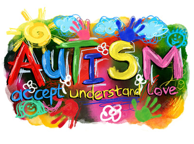 Diamond Painting Autism - Accept Understand Love 27" x 20" (68.5cm x 50.8cm) / Square With 58 Colors Including 4 ABs and 2 Fairy Dust Diamonds / 37,591