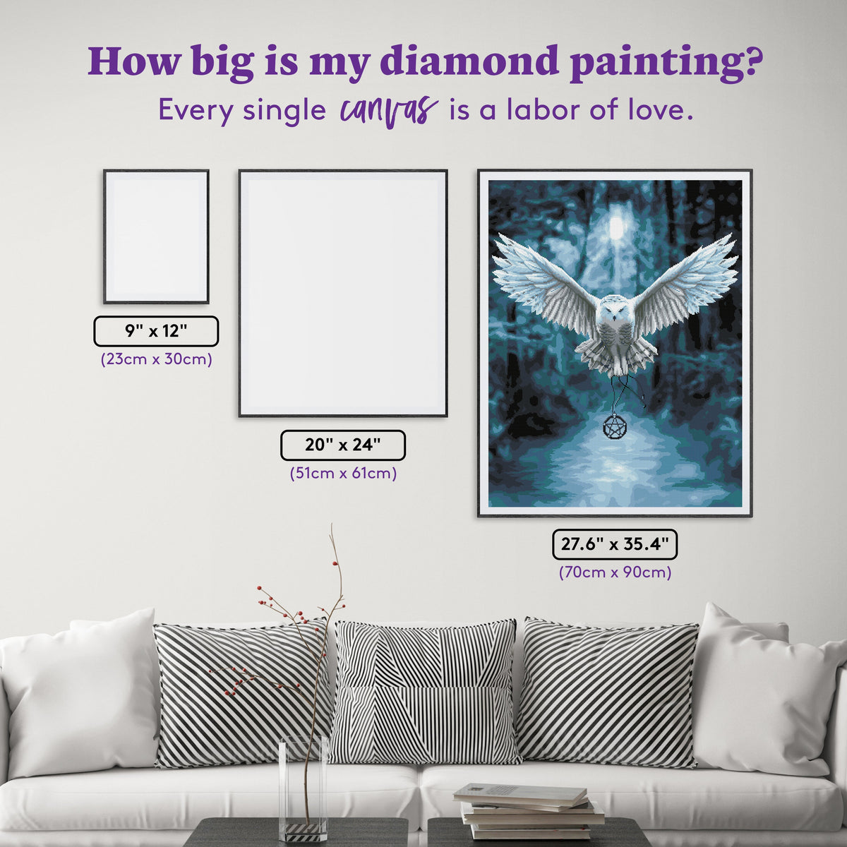 Diamond Painting Awake Your Magic 27.6" x 35.4" (70cm x 90cm) / Square with 23 Colors including 3 ABs / 98,889