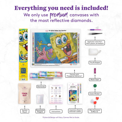 Diamond Painting - Full Round - Spongebob – diamondpeintre