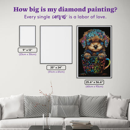 Diamond Painting Biscuit 25.6" x 36.6" (60cm x 93cm) / Square with 60 Colors including 2 ABs and 2 Fairy Dust Diamonds / 89,893
