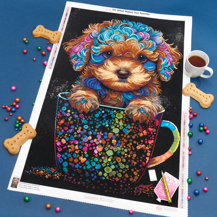 Diamond Painting Biscuit 23.6" x 36.6" (60cm x 93cm) / Square with 60 Colors including 2 ABs and 2 Fairy Dust Diamonds / 89,893