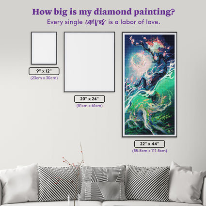 Diamond Painting Breakthrough 22" x 44" (55.8cm x 111.5cm) / Square with 75 Colors including 2 ABs and 6 Fairy Dust Diamonds / 100,352