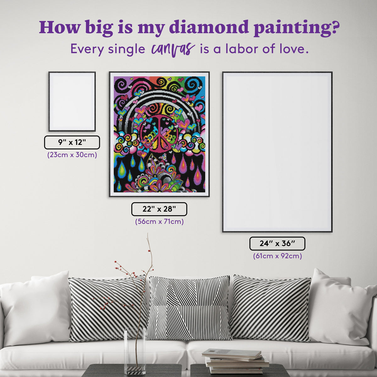 Diamond Painting BRIZmosphere 22" x 28″ (56cm x 71cm) / Round with 30 Colors including 4 ABs / 50,148