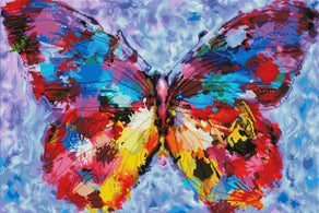 Diamond Painting Butterfly of Paradise 33" x 22″ (84cm x 56cm) / Square with 55 Colors including 3 ABs / 73,703