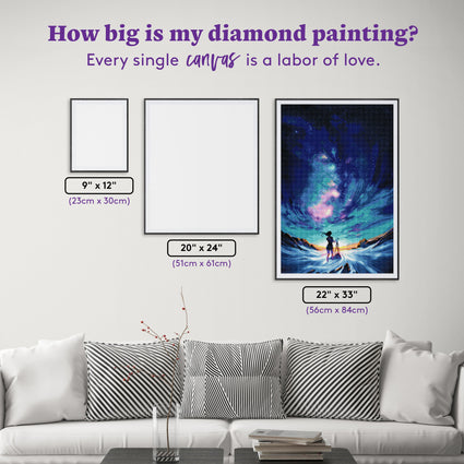 Diamond Painting Capture the Sky 22" x 33″ (56cm x 84cm) / Square with 50 Colors including 4 ABs / 73,372