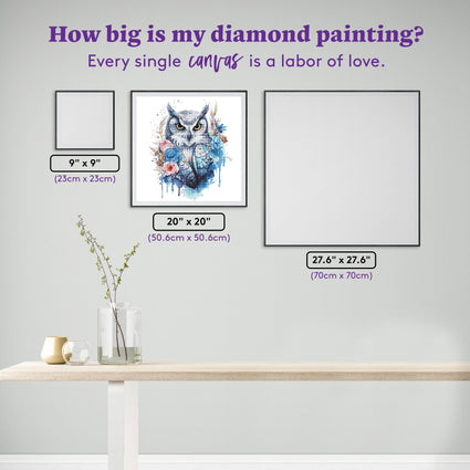 Diamond Painting Chill 20" x 20" (50.6cm x 50.6cm) / Round with 59 Colors including 3 ABs and 4 Fairy Dust Diamonds / 15,612