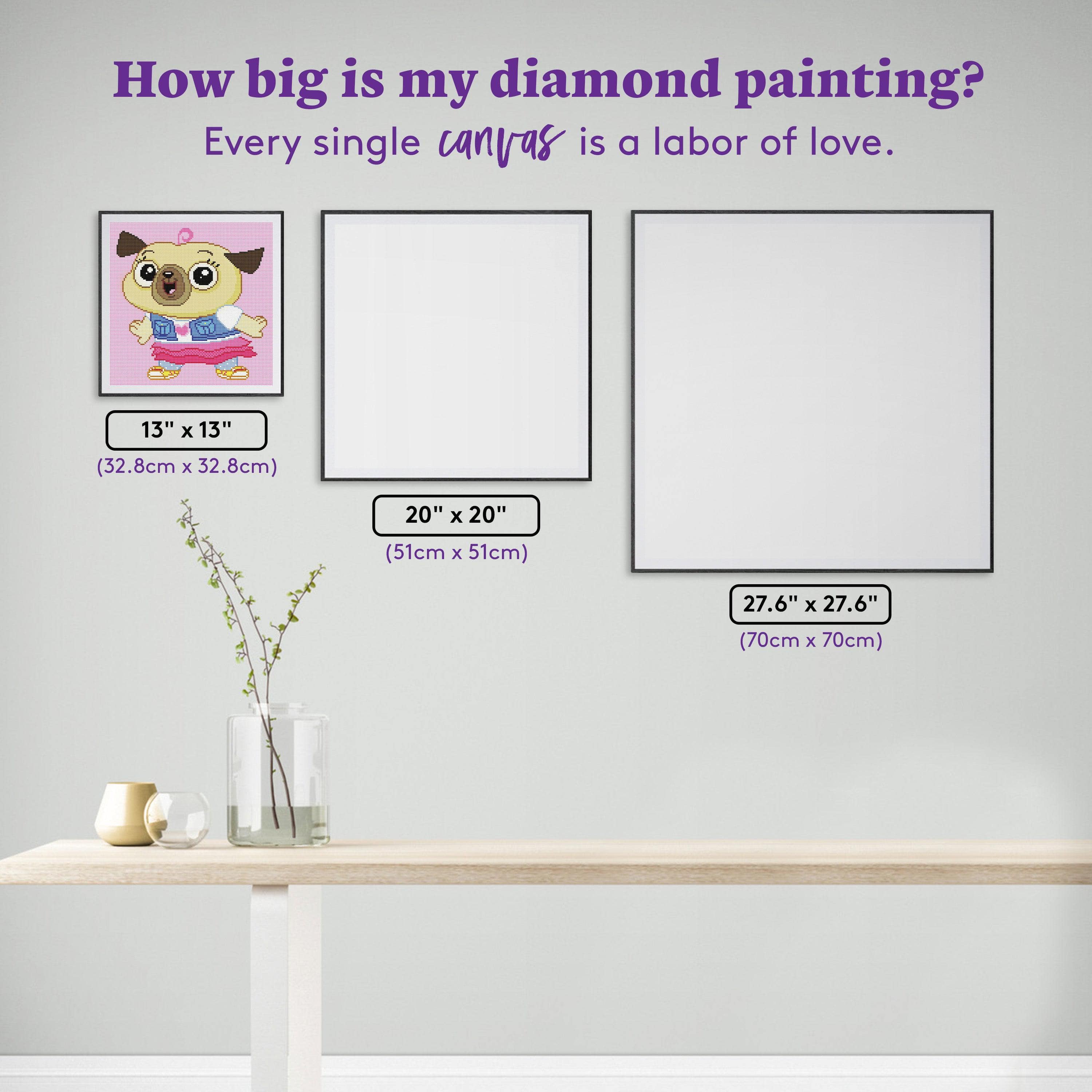 Diamond Art popular Club Dimensions