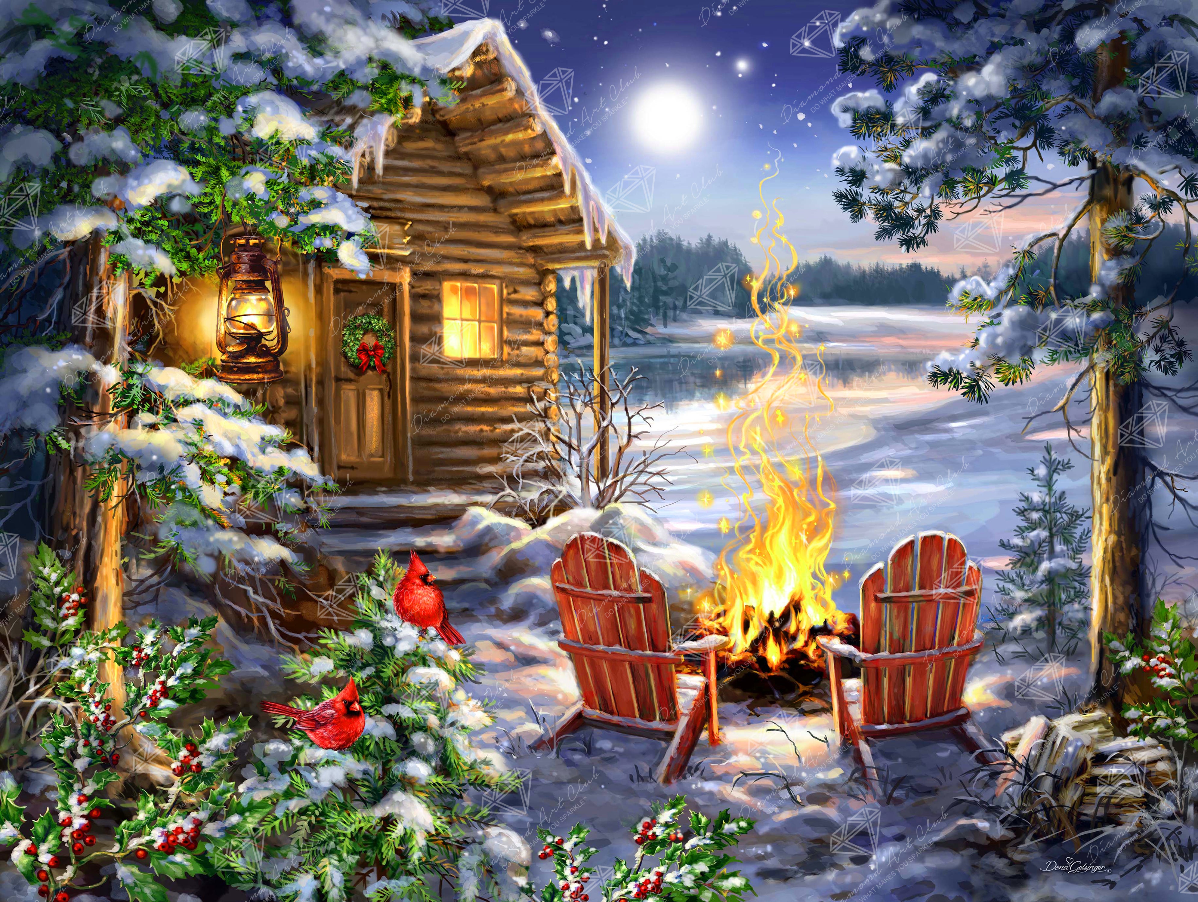 Christmas Tree Cabin by Diamond Art Club deals