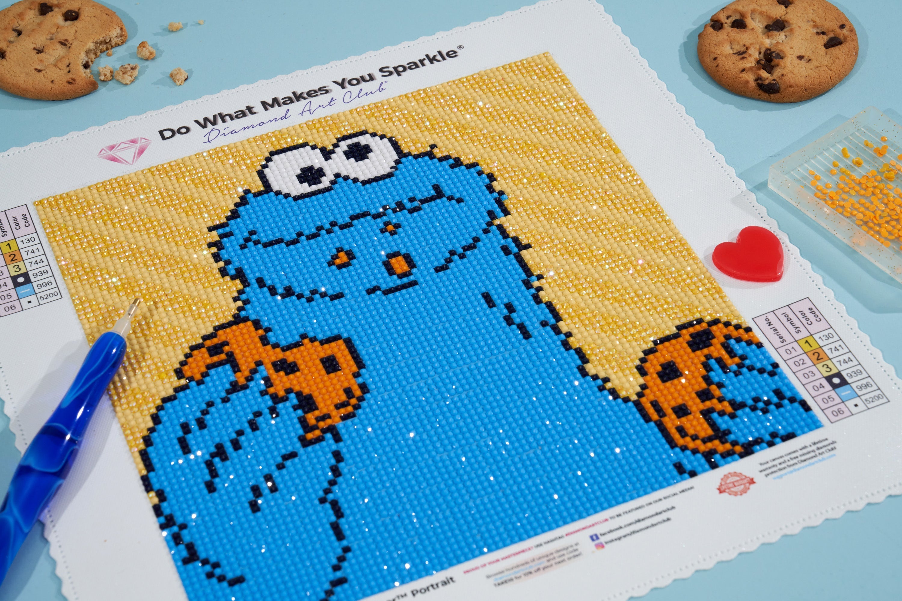 Cookie Monster™ Portrait – Diamond Art Club