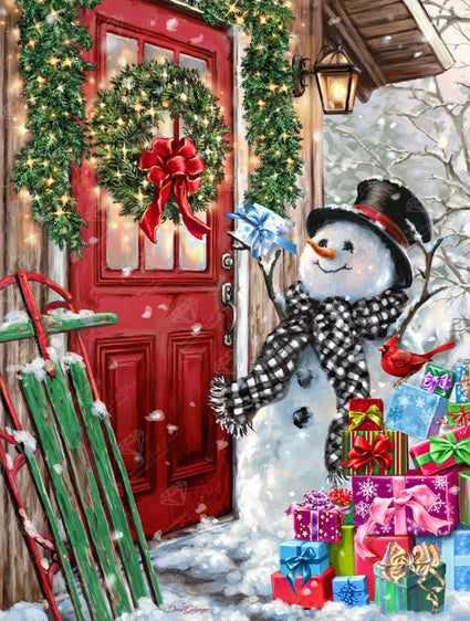 Diamond Painting Country Christmas Gifts 22" x 29" (55.8cm x 73.7cm) / Square with 62 Colors including 4 ABs / 66,304