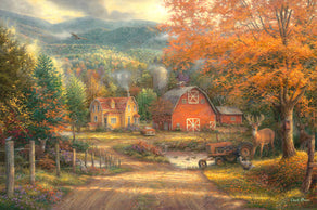 Diamond Painting Country Roads Take Me Home 33" x 22" (84cm x 56cm) / Square With 57 Colors Including 3 ABs / 73,372