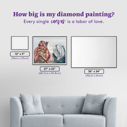 Diamond Painting Day Dreaming 27" x 22" (68.7cm x 55.8cm) / Round with 44 Colors including 4 ABs / 48,755