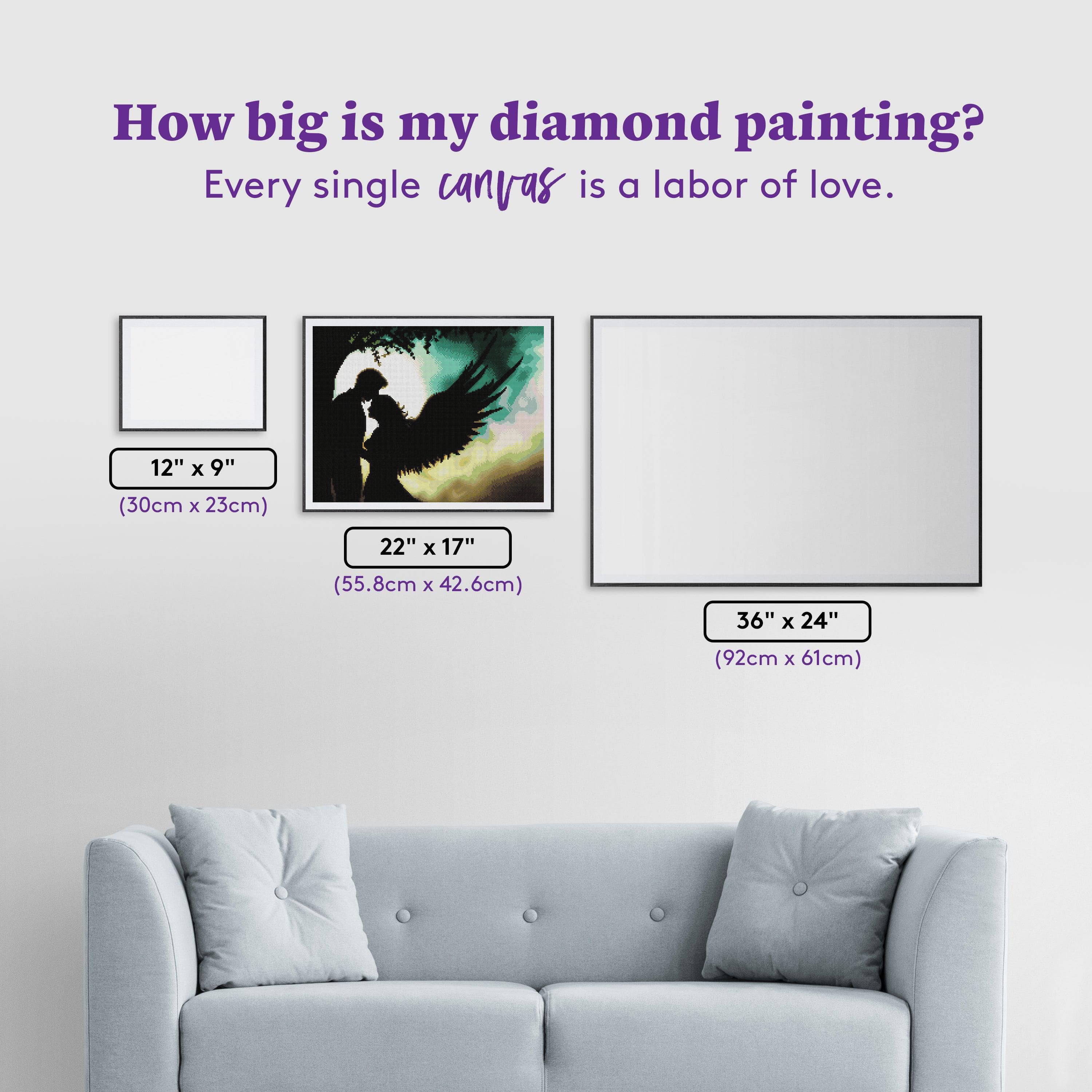 Cómo enmarcar un cuadro de diamond painting – Figured'Art