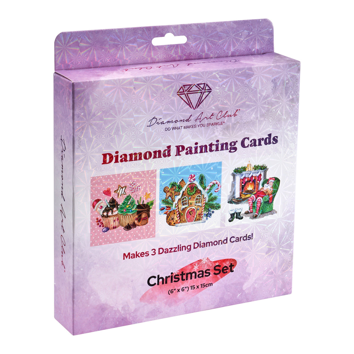 Diamond Painting DIY Christmas Cards (3-Pack) 6" x 6" (15cm x 15cm) / Round