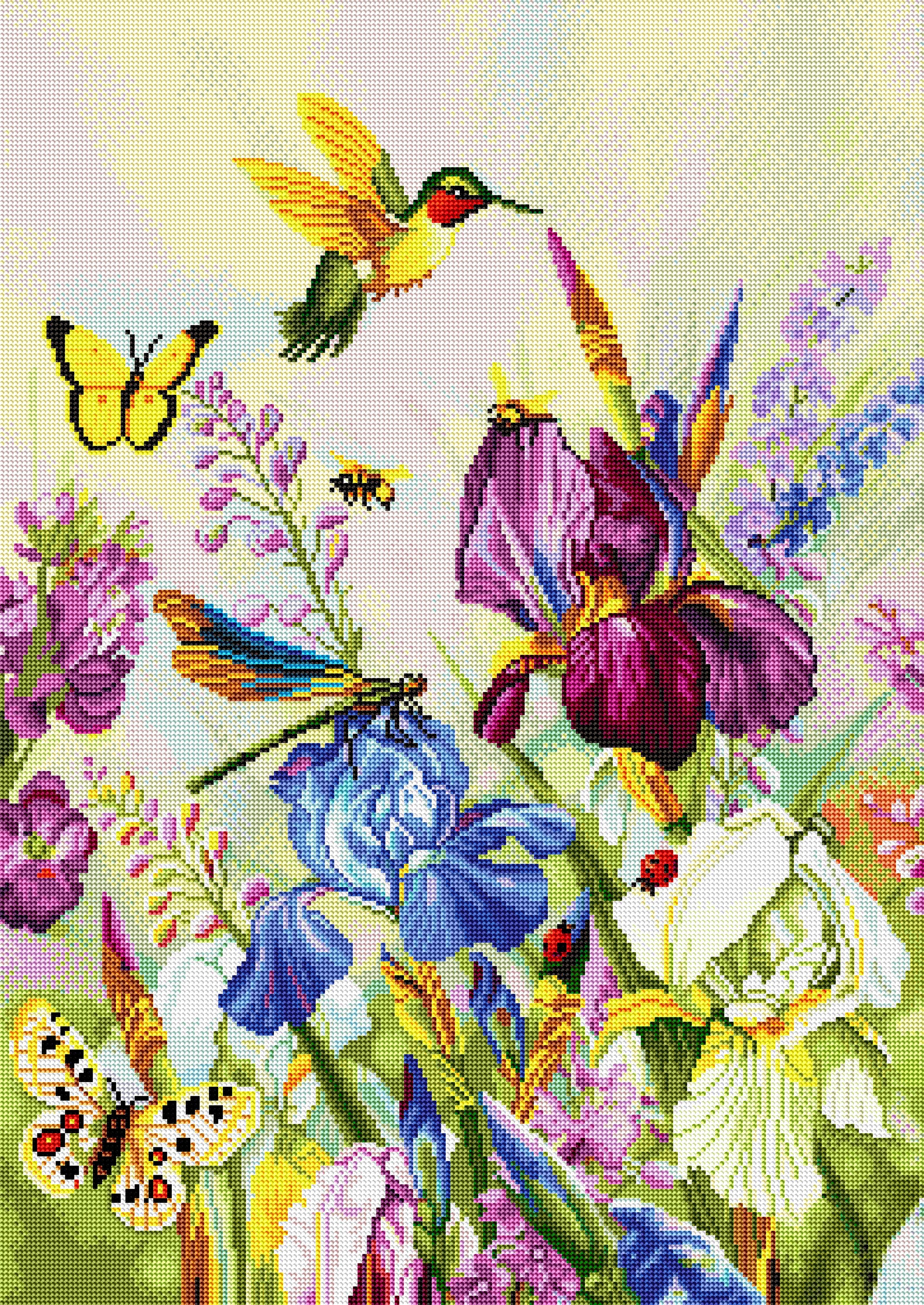 Diamond Art Club outlet Dragonflies and Hummingbirds by Greg Giordano