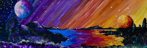 Diamond Painting Dusk to Dawn 61" x 20" (155cm x 51cm) / Square with 52 Colors including 5 ABs / 123,414