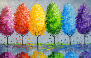 Diamond Painting Each Tree Has A Soul 28" x 18″ (71cm x 46cm) / Square with 46 Colors including 3 ABs / 51042