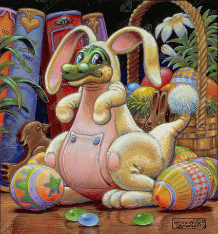 Diamond Painting Easter Dragon 17" x 18" (42.6cm x 45.7cm) / Round with 56 Colors including 3 ABs / 24,776